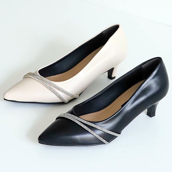 シューズ スティレット 宝石ライン 女性用 レディース 靴 フォーマル パンプス ヒール 5cm sjrda 503_P406035822