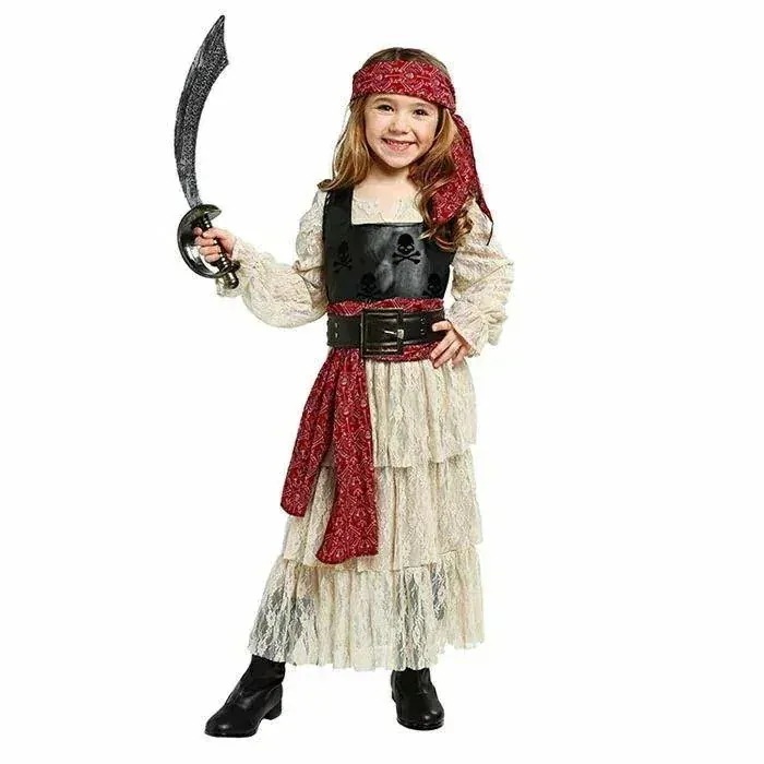 ハロウィン 衣装 キッズ 海賊 パイレーツ 強盗 ごろつき 子供 女の子 ガール ハロウィン 仮装 舞台 ステージ コスチューム パーティー イベント コスプレ衣装 ハ