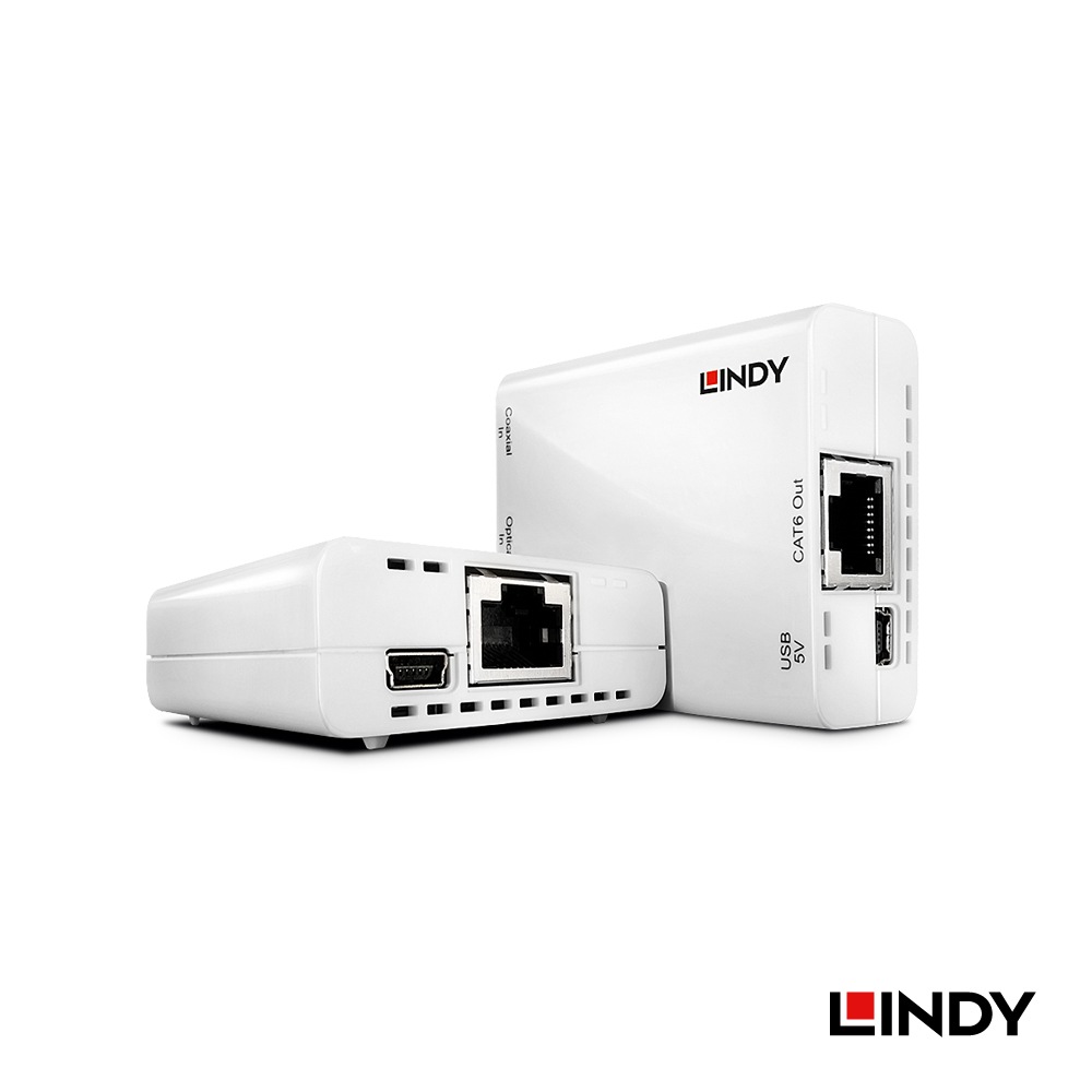 【70466】 LINDY 150m SPDIF TOSLINK デジタルオーディオ CAT.5 エクステンダ