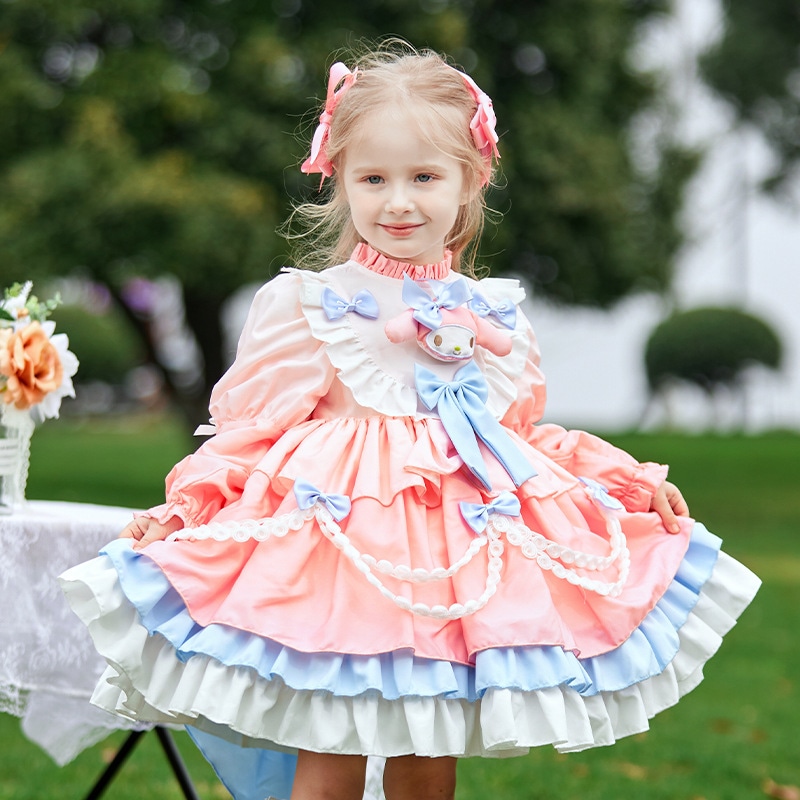 子供服シーズン女の子グラデーションカラーチュチュスカート子供重工プリンセススカート