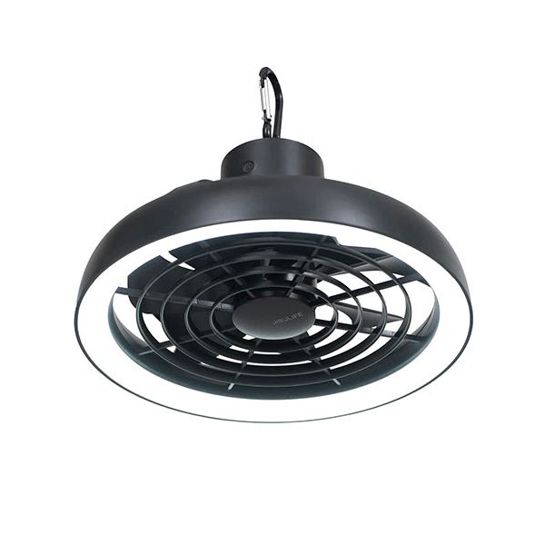 ポータブル天上扇風機 1台4役（シーリングファンライト/卓上/床置き/キャンプ用ランタン扇風機） MCH-A149