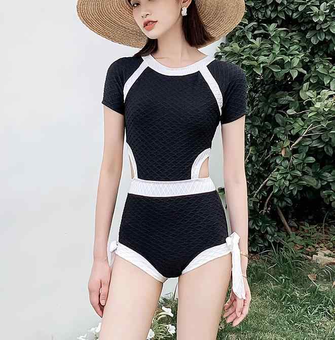 ワンピース 水着 レディース 夏 プール 海水浴 ビーチ レジャー バックレス カジュアル ブラック 半袖 黒 ショートパンツ