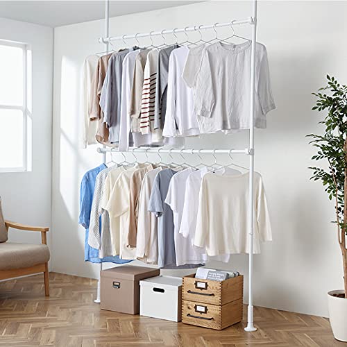 アイリスオーヤマ ハンガーラック ワードローブ スリム 頑丈 部屋干し ラック おしゃれ 突っ張りワ