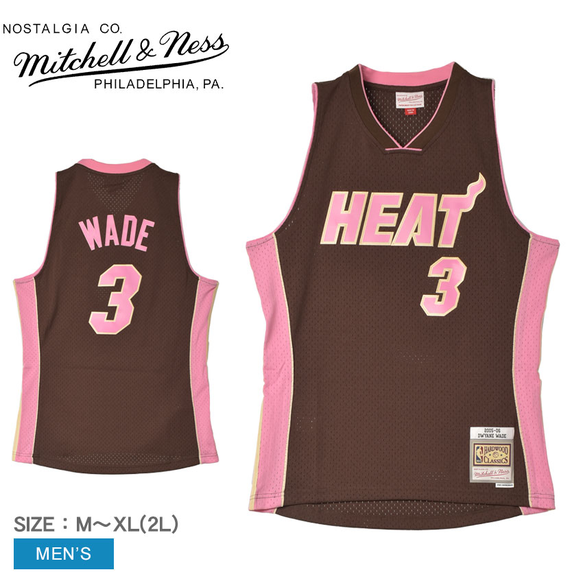 バスケットボール選手 NBA メンズ ウェア タンクトップ ノースリーブ トップス ブランド JERSEY HEAT 2005 DWYANE WADE TFSM6695-MHE05DWABROW