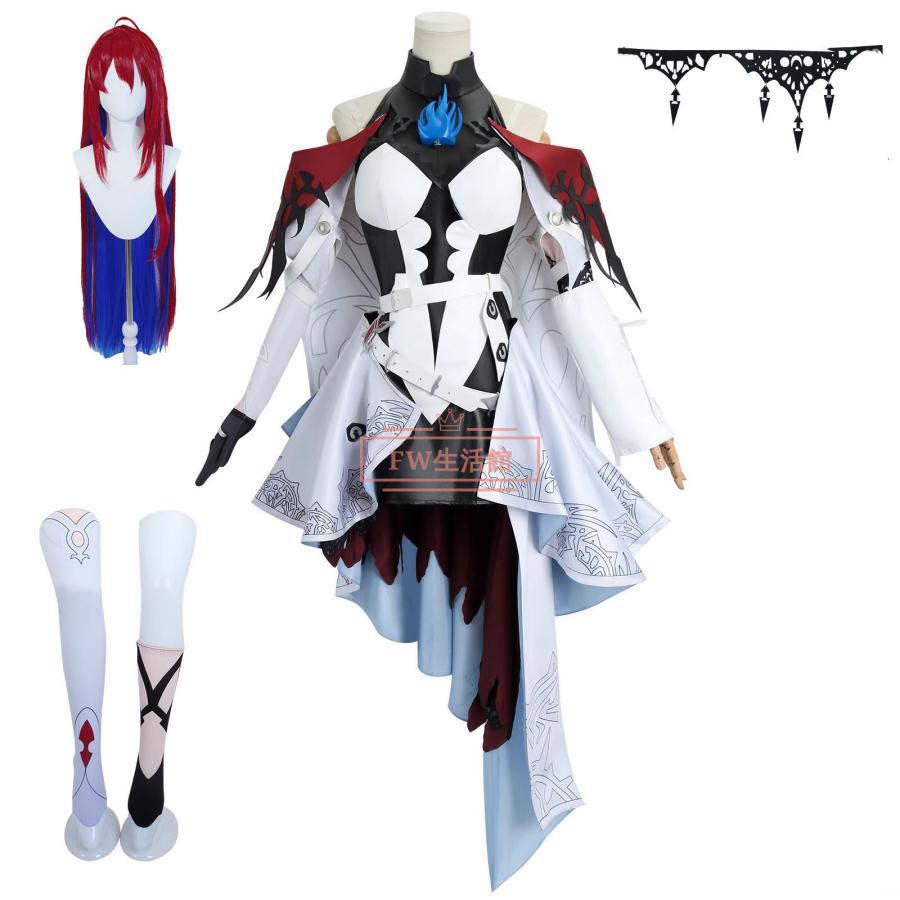 hololive EN ホロライブ Vtuber エリザベス ローズ ブラッドフレイム Elizabeth Rose Bloodflame 常服 コスプレ衣装 日常服 ハロウィン クリスマス 仮装 文