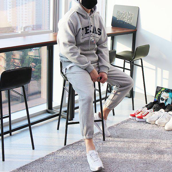 WBAメンズビッグサイズテキサス裏起毛フード付きテキサスジョガーパンツ