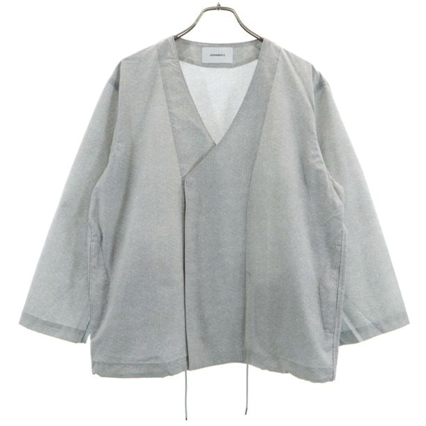 未使用 カラーレス ジャケット L グレー クールドットシリーズ メッシュ 作務衣型 メンズ