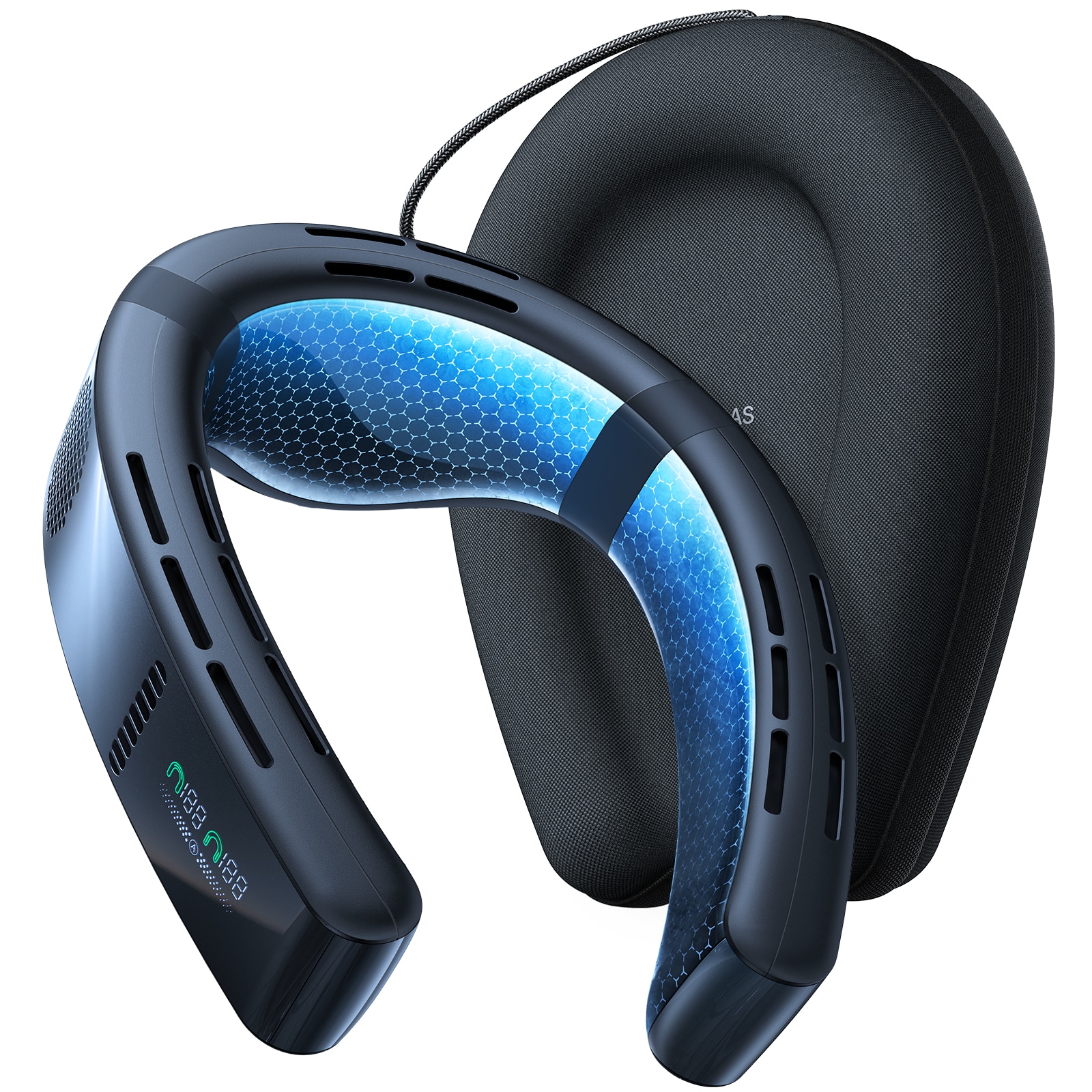 【全機能最強・COOLIFY Cyber】ネッククーラー 冷却プレート 首掛け扇風機 ネックファン ペルチェ 首掛けファン AI搭載 熱中症対策 冬夏兼用 涼しい ギフト 祭り 夏グッズ