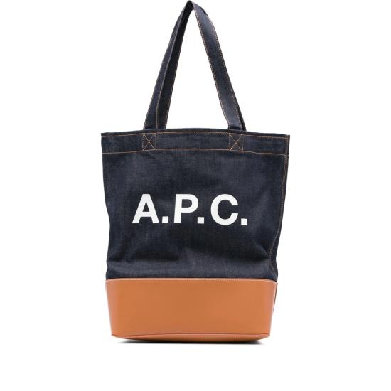 A.P.C. Women Shoulder Bags COHLO M61444 CAF BLUE BROWN