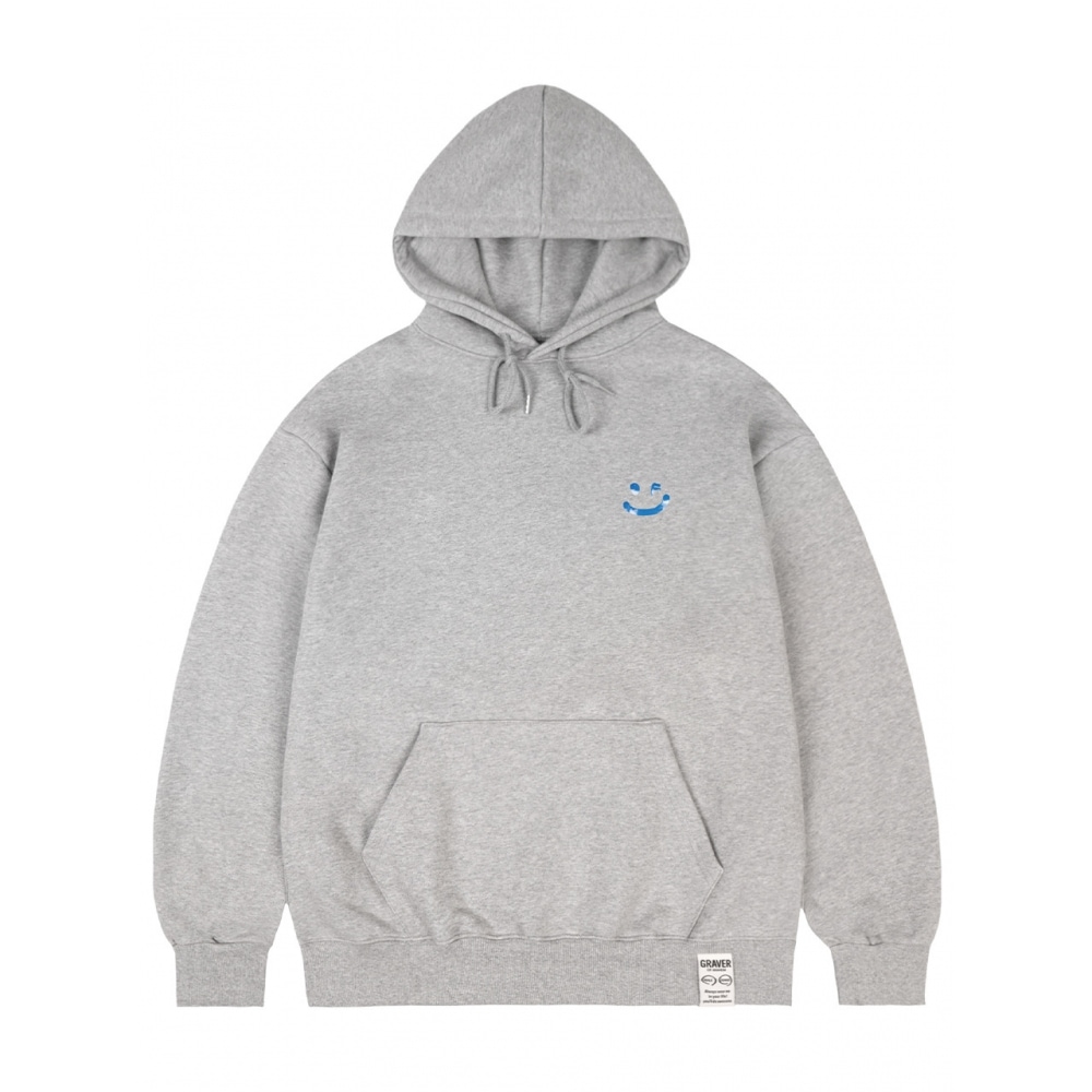 グレイバースカイクラウドドローイングスマイルパーカーグレー 8,639円