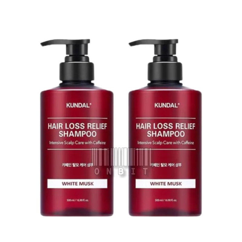 カフェイン脱毛シャンプー 500ml [1+1] 3種類の香り white musk/baby powder /ylang ylang