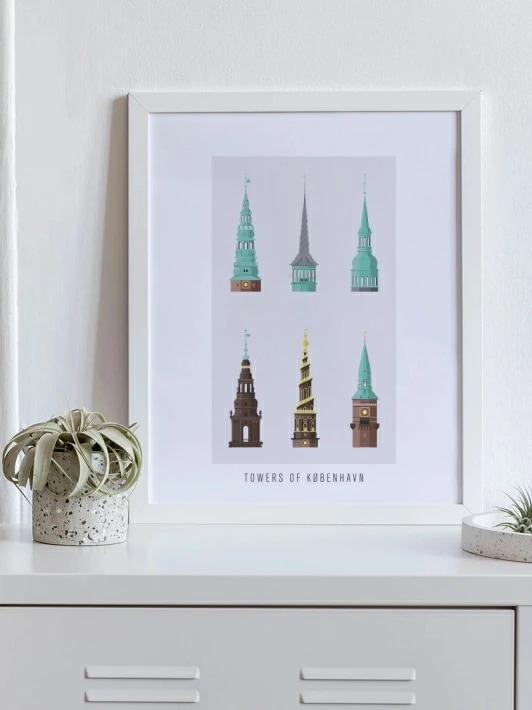 PROJECT NORD 6 TOWERS OF COPENHAGEN POSTER