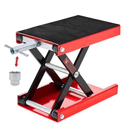 色:レッド Donext ジャッキ バイクジャッキ バイクリフト モーターサイクルジャッキ 耐荷重5