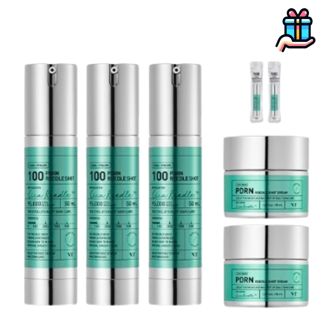 [超大容量企画セット] PDRN リドルショット100 50ml*3 = 150ml PDRN クリーム 50ml*2 = 100ml + 無料体験分2枚 韓国コスメ 高濃縮 弾力 つや消し スキンケ