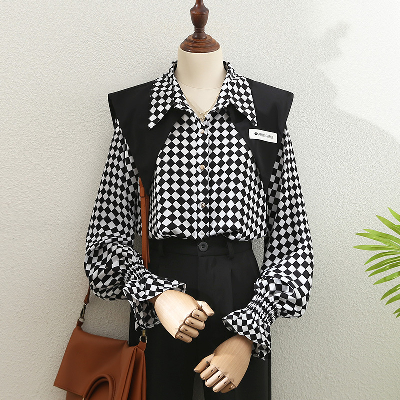 トップス レディース シャツ ブラウス 袖あり 長袖 かわいい ポイントカラー 大人可愛い きれいめ シンプル 大人 上品 おしゃれ お洒落 かっこいい 大人可愛い 大人女子 こなれ感 ラブリー