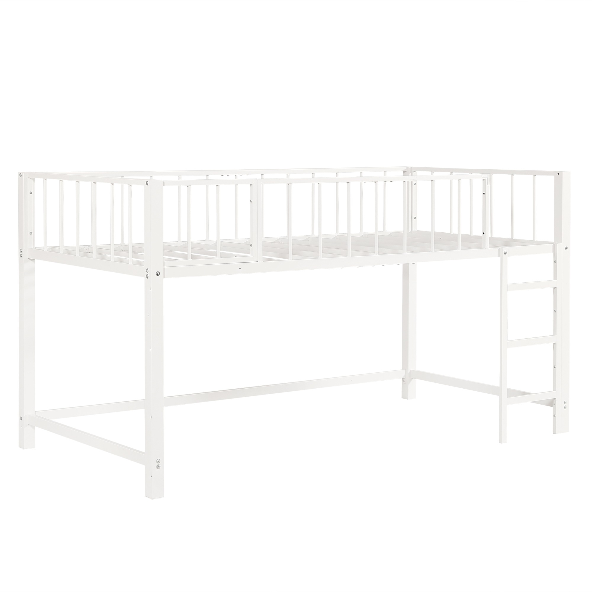 [14]ロフトベッド パイプベッド シングル 高さ110cm ロフトベッド ロータイプ 左右入れ替え 子供ベッド シングルベッド 下収納 ロフト ベッド 省スペース スチール[14]