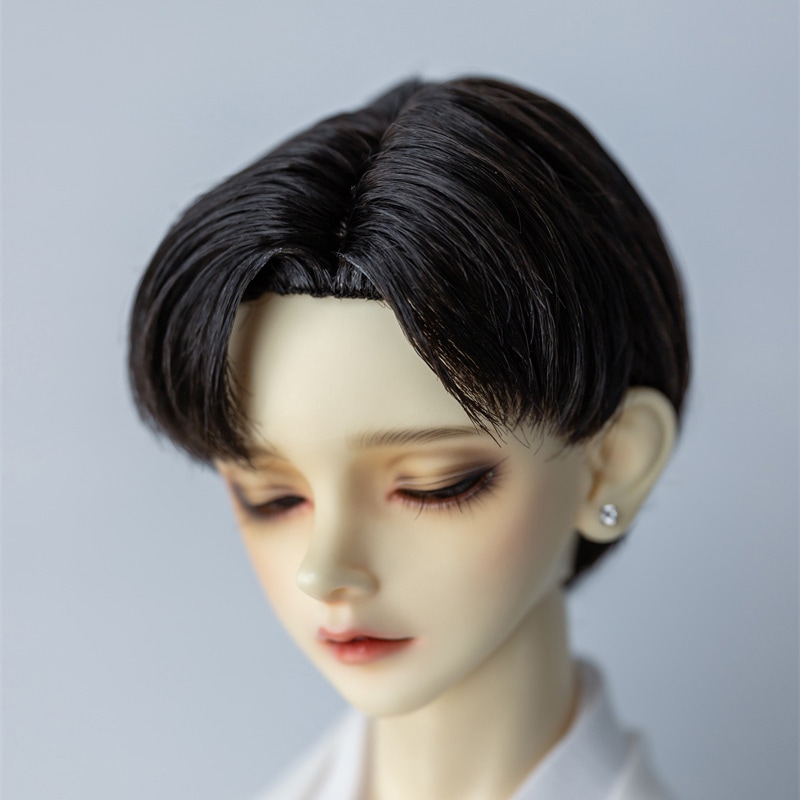 BJD 1/3 1/4 ドールウィッグ 手入れ 薄 ショート 6色 ミルク糸 SD/小顔SD/MSDサイズ球体関節人形用ウィッグ