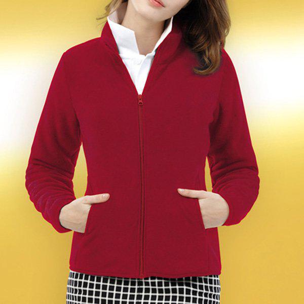 Hスタイル(KH)KU-4075ポーラーフリースボンディングオープンジップ 冬 男女共用 フード付きジップアップ ポーラーフリース ボンディング アウター JP