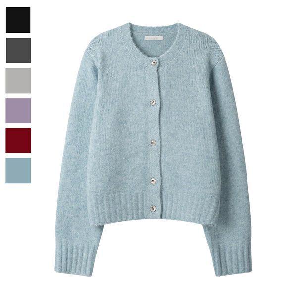 女性バミルラウンド長袖カーディガンSGW CA Q094 ソラ_P407346745