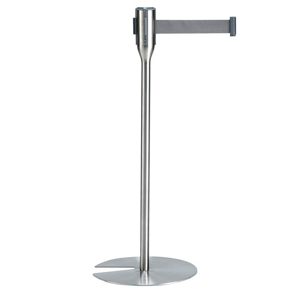 ベルトパーテーションスリム 3.3m ベルトグレー 屋内用 組立品