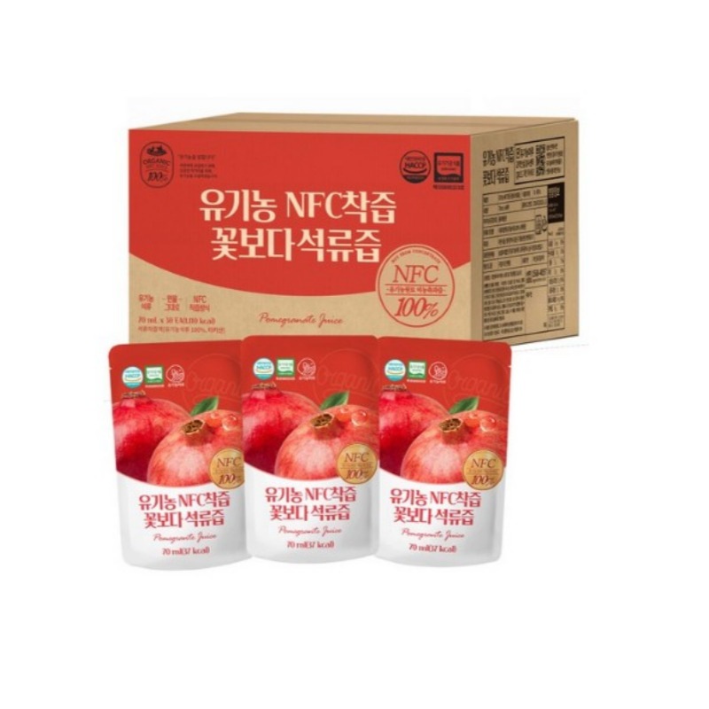 ザクロジュース プレミアムザクロ汁 100％ nfc 搾汁 原液ジュース 健康汁 (70ml x 60 pcs)