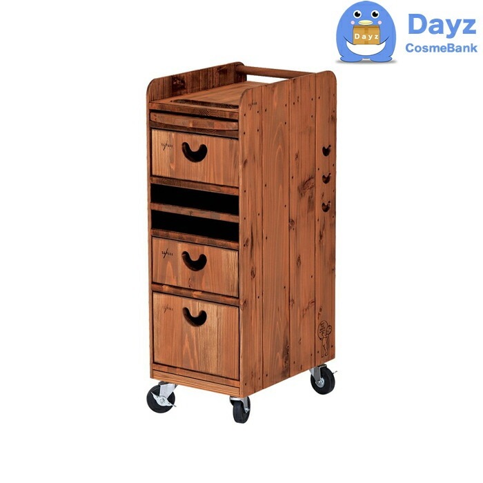 ワイエスパーク F-11 マホガニー　　YSパーク ナチュラルウッドワゴン　YS PARK サロン ワゴン　　キャンセル返品不可商品