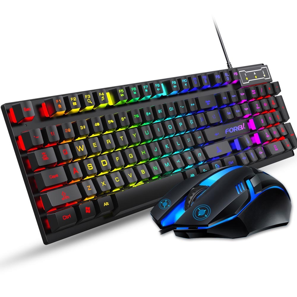 FVQ305S有線発光フローティングキーマニピュレーターキーボードとマウスのセット