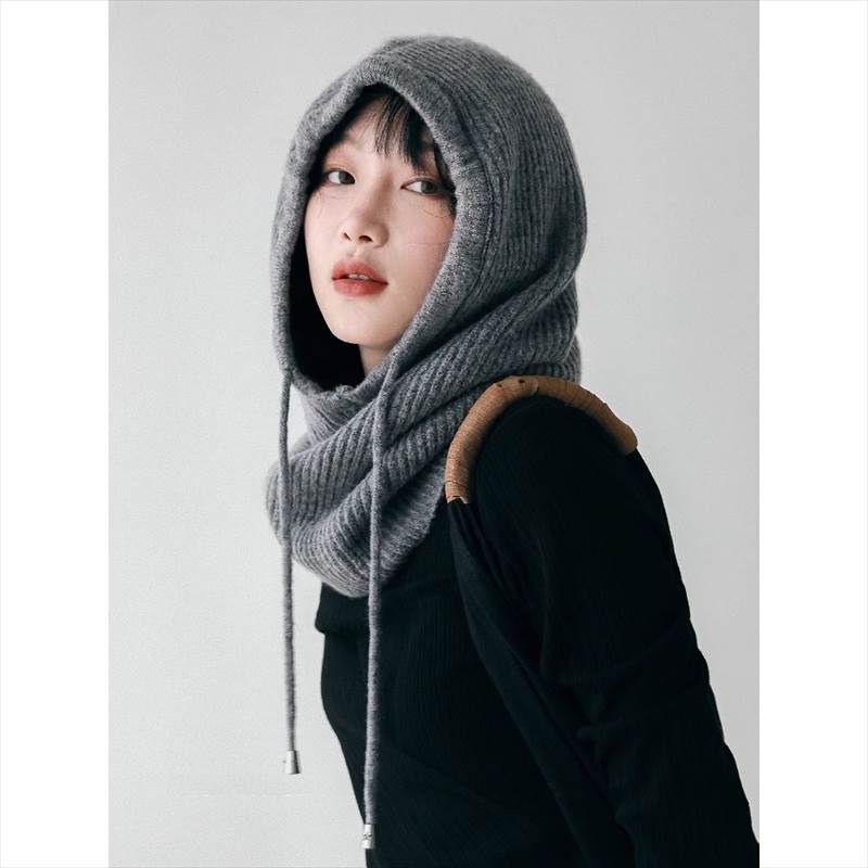 【短納期】帽子 レディース フードウォーマー ニット ネックウォーマー スヌード バラクラバ 小顔効果 大人可愛い シンプル カジュアル おしゃれ お洒落 かっこいい メンズライク こなれ感 大人女子 6,023円