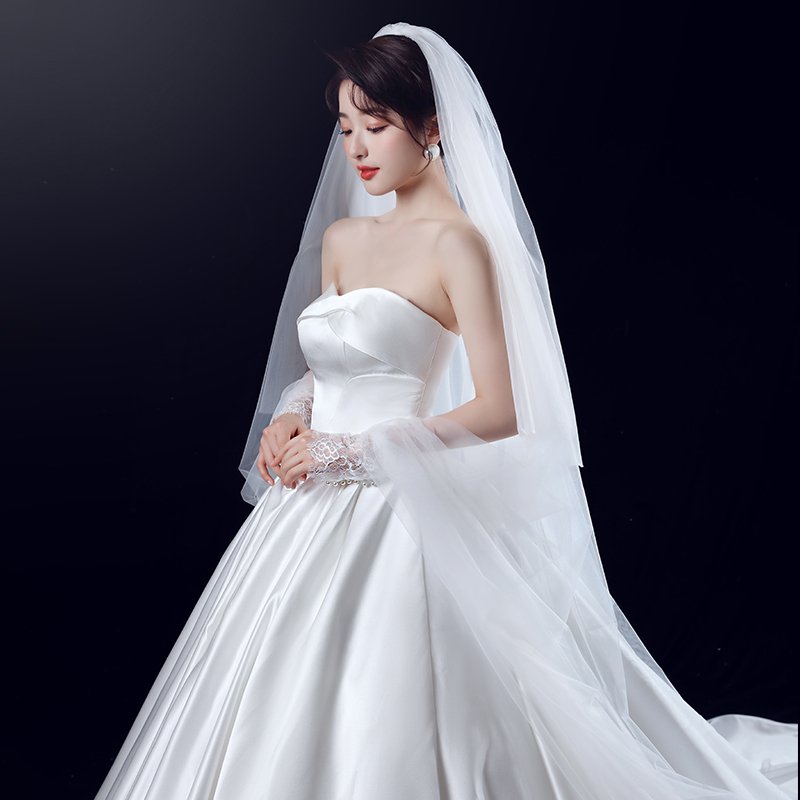 ウェディングベール カッパベール ホワイト ウエディングベール 花嫁 結婚式 前撮り 披露宴 ブライダル小物 海外挙式 二次会 フォトウェディング エレガント