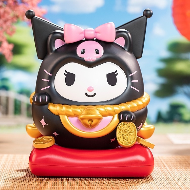 【新製品】家族招き猫ゆらゆら楽音箱明箱クロミ置物玉桂犬パチャ