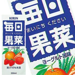 45営業日以内に出荷キリン 毎日果菜 250ml紙パック96本［24本4箱］［賞味期限：2ヶ月以上］北海道沖縄離島は送料無料対象外です［送料無料］