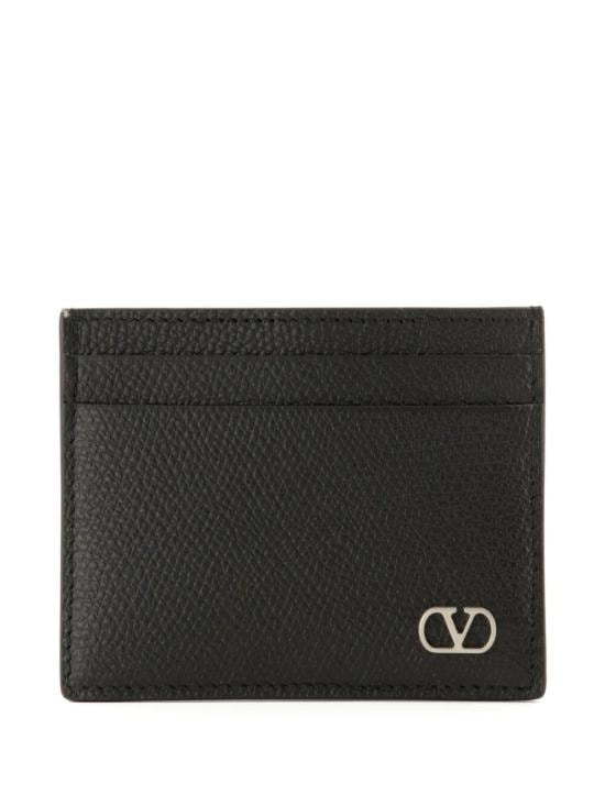 VALENTINO GARAVANI Men Business Card Wallet YP0AP4UAG 0NO NERO