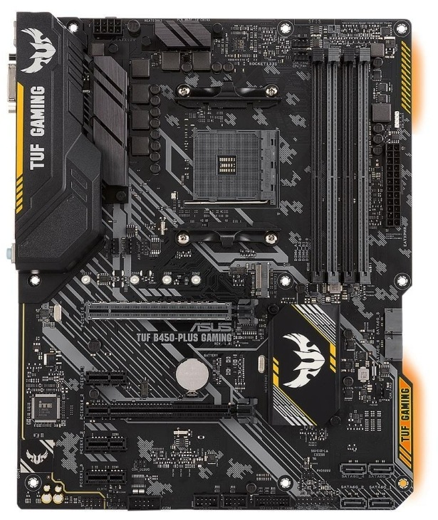ASUS TUF B450-PLUS GAMING AM4 AMD B450 SATA 6Gb/s USB 3.1 HDMI ATX AMD Motherboard