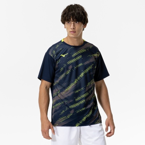 ミズノ MIZUNO ゲームシャツ ラケットスポーツ 半袖 メンズ 62JAC02414