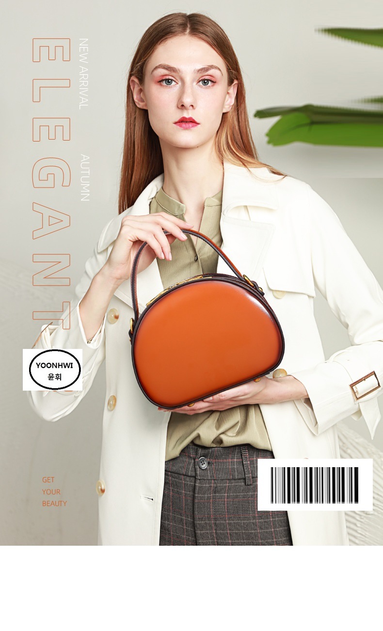 レディース ミニ 牛革 トートバッグ