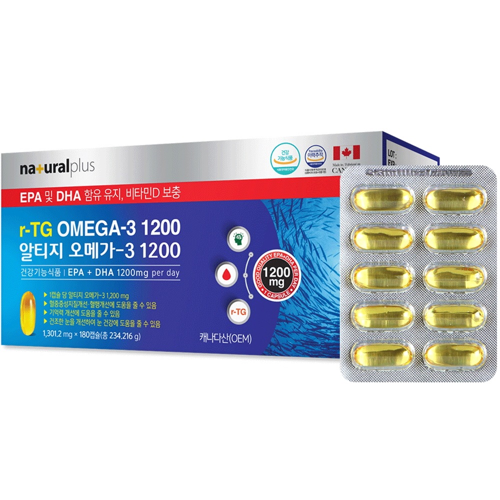ナチュラルプラスアルテージオメガ3 1200 180カプセル180錠1個 の商品写真