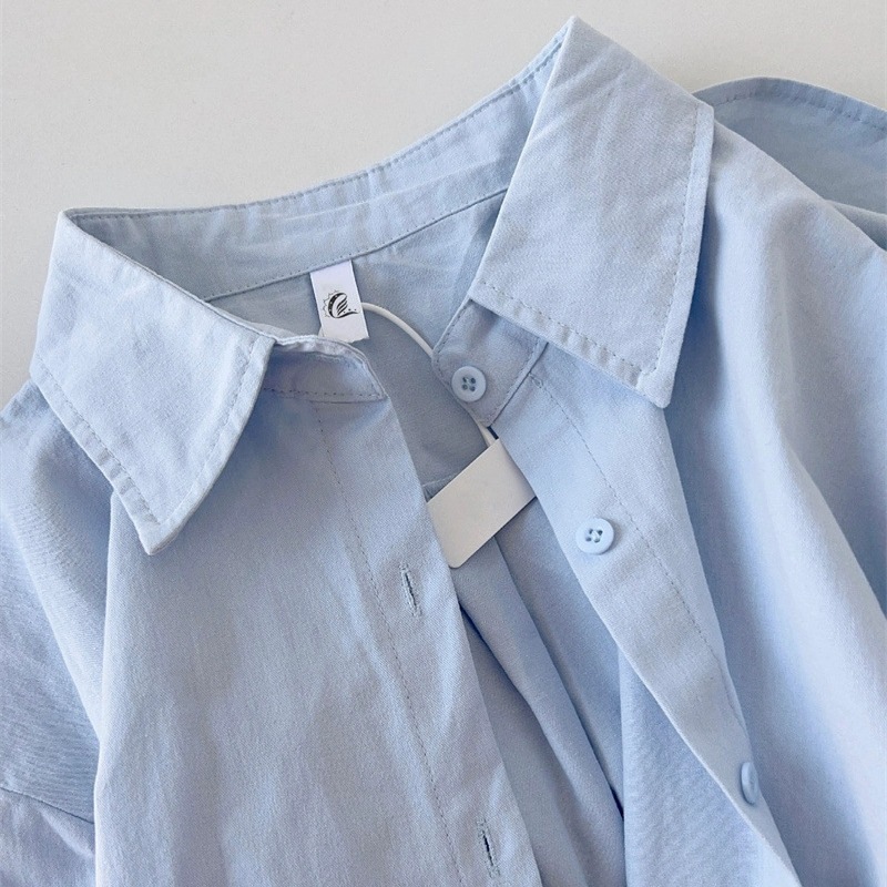 【1つ買うと10つ無料】女性の春と秋の2025年の春のシャツ ベース秋の冬の秋の春と秋の春の綿のシャツ シャツの綿のシャツ
