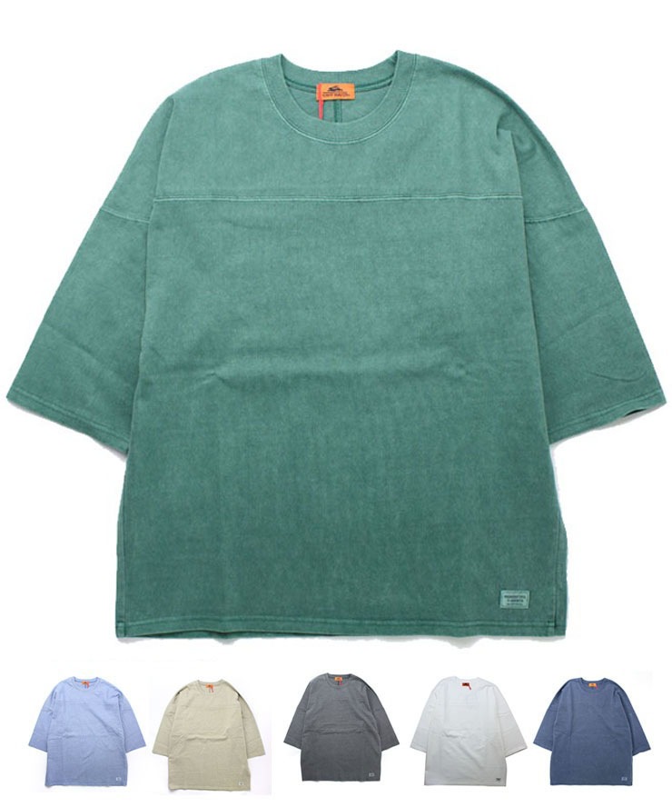 ヘビーオンス ピグメント フットボールTee 2435808 7分丈 春 夏 Mサイズ Lサイズ XLサイズ