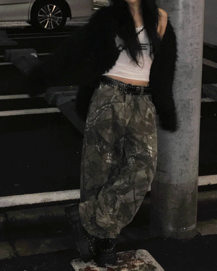 Tree camo pantsロングパンツ