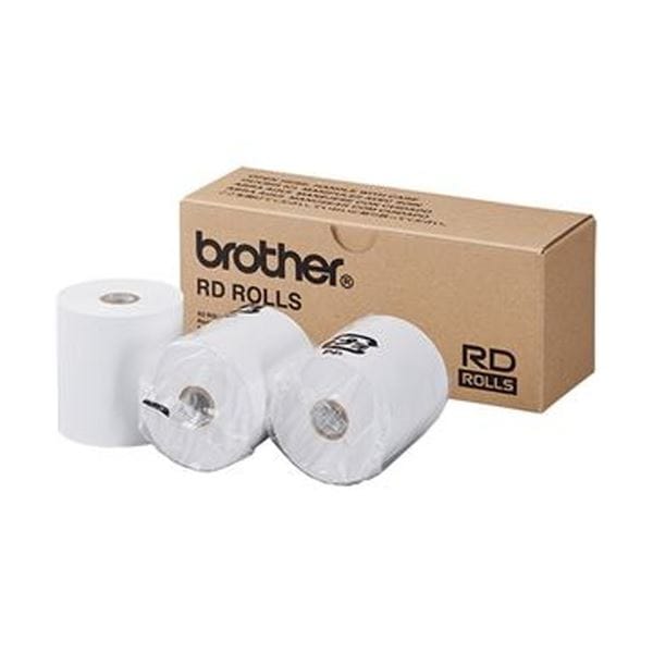 （まとめ）ブラザー RDロール レシート用紙58mm幅×29.3m巻 ロール径58mm RD-M12J5 1パック（3巻）(×3セット)