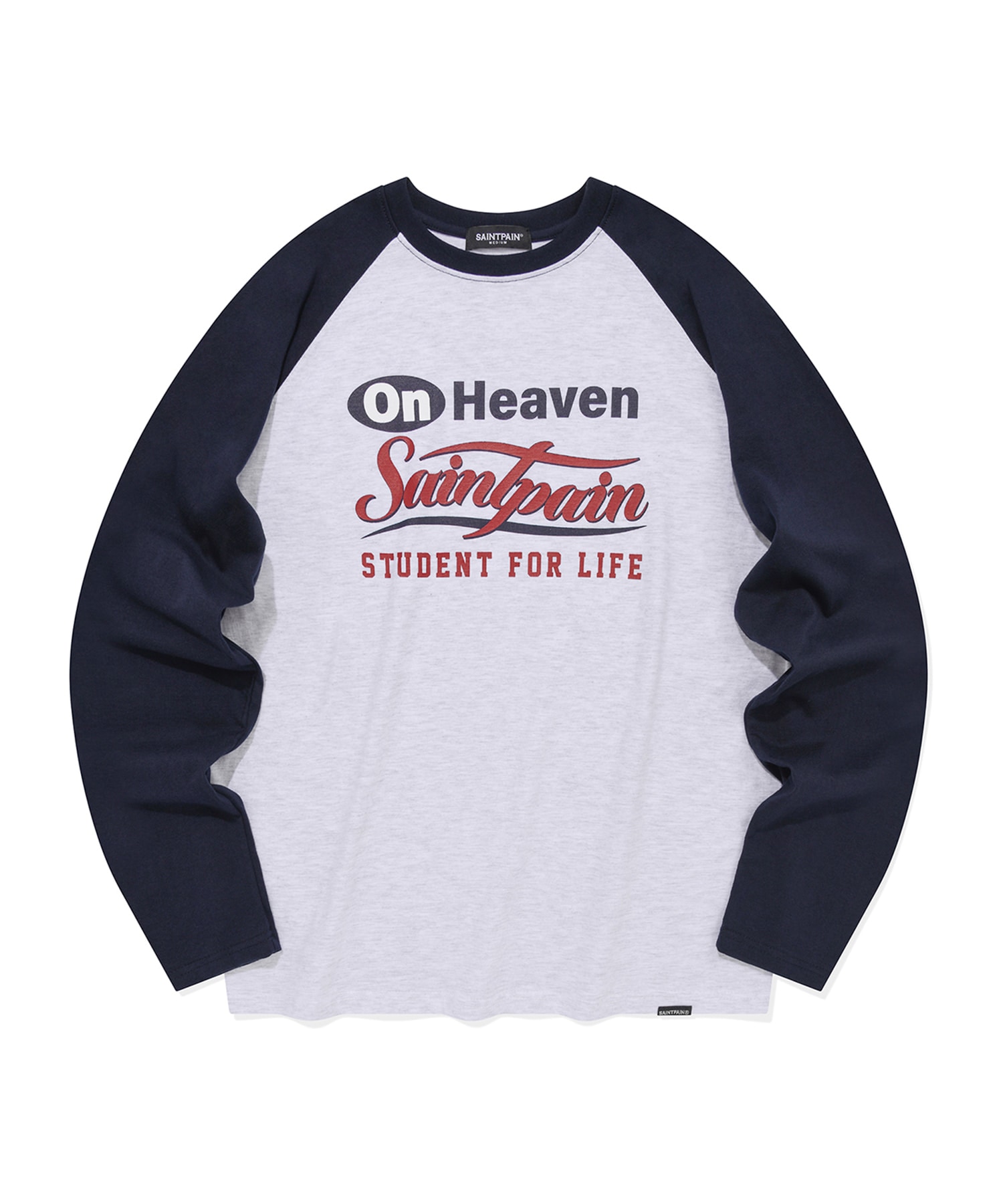 SP On Heaven Contras raglan long sleeve-Ashmelange