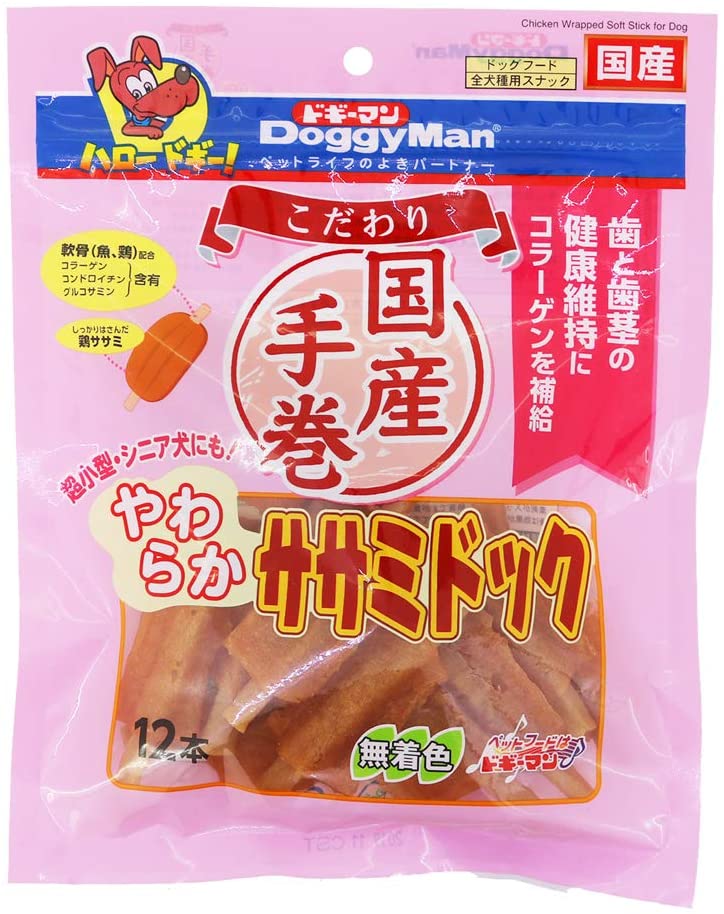 上品】 犬用おやつ ドギーマン こだわりやわらかササミドック 12) (x 1個 チキン キャットフード - flaviogimenis.com.br