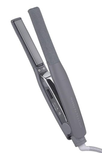 ヘアアイロン ストレートアイロン プロテクトイオン 15MM 海外対応 温度調整/ロック/メモリー機能 自動OFF 開閉ロック NIS300A ラク抜きプラグ スモーキーグレー NIS300A-H