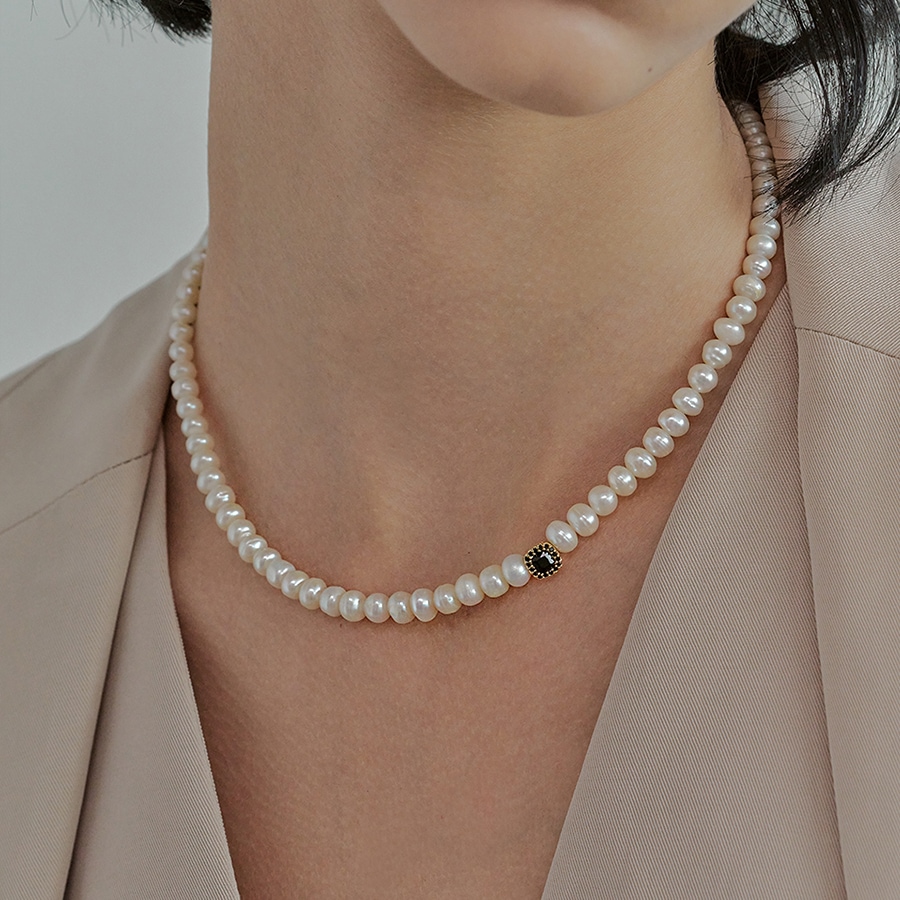 sophia cubic pearl necklace