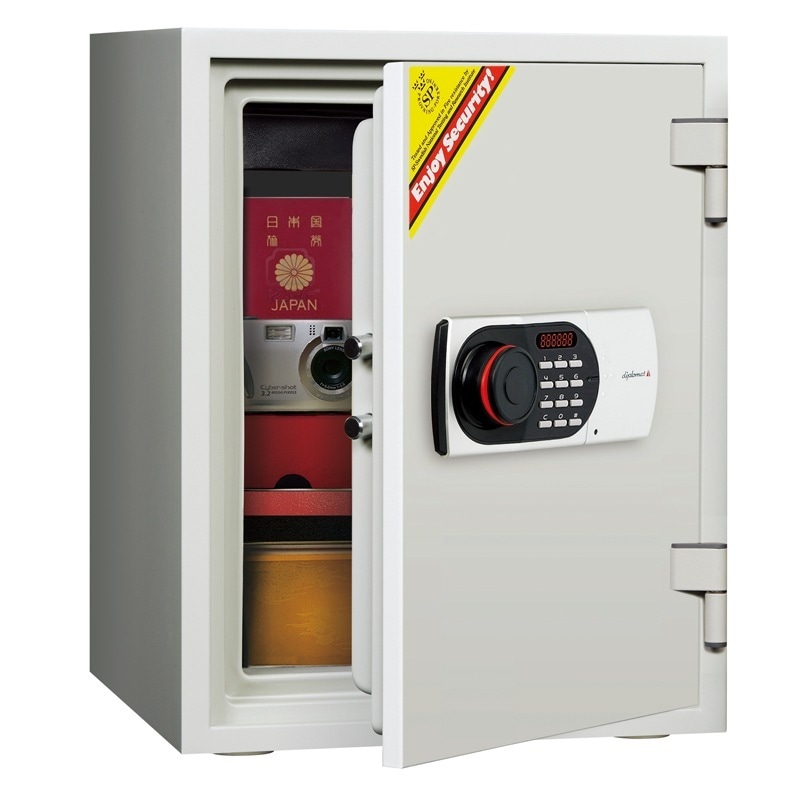 ディプロマットジャパン デジタルテンキー式耐火耐水金庫 530EN88WR A4対応 HOME SAFE家庭用耐火金庫 1時間耐火 容量36L 42,108円