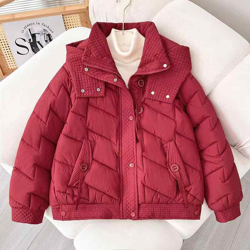 秋服 レディース ファッション オシャレ カワイイ シンプル 大人カワイイ 大きいサイズ 綿服 ダウン 綿 暖かい コート ジャケット