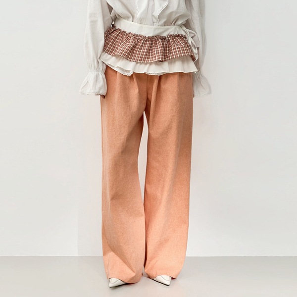 P3737 ピグメント コットン パンツ