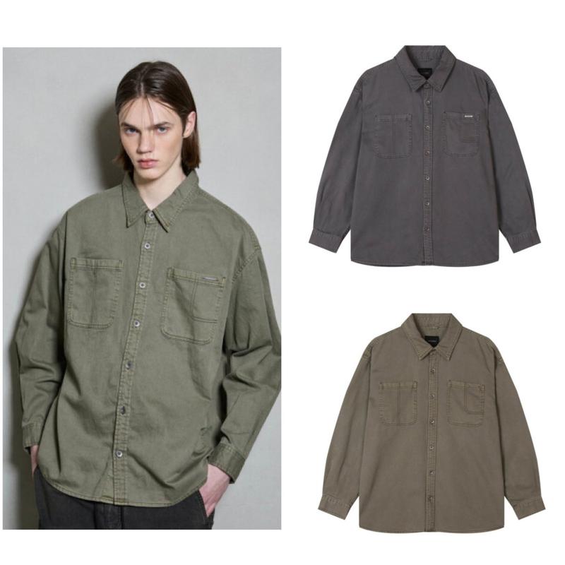 男性コットンピグメントダイイングシャツB252SH342P_US