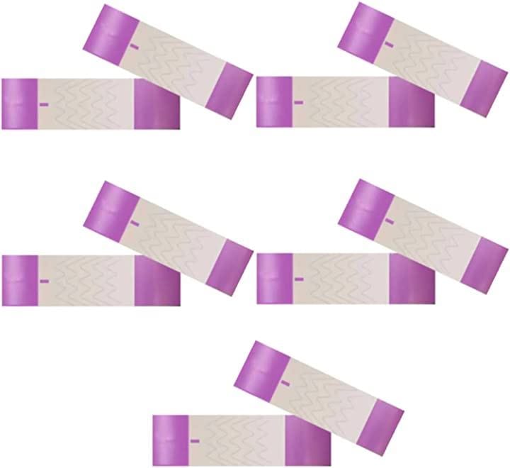 使い捨て リストバンド 蛍光 防水 単色 1500枚 ワンタッチ装着 入場 イベント(パープル)