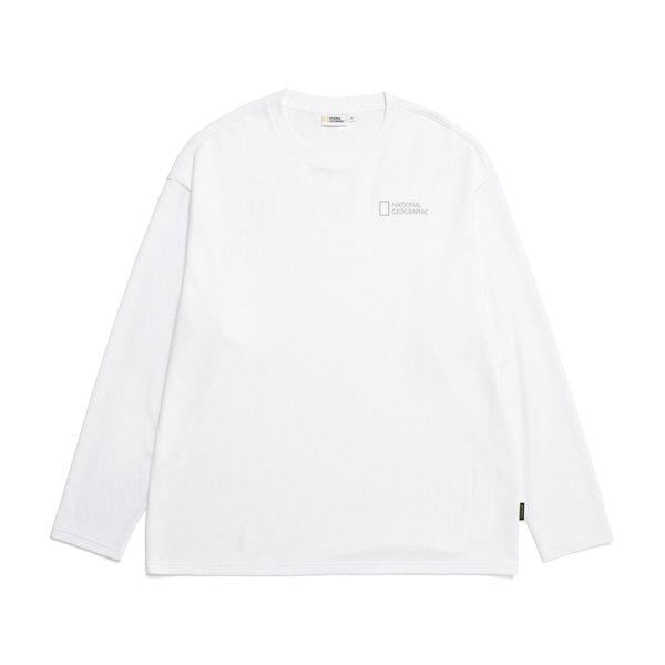 N233UTS230 カイ퍼 グラフィック セミ オーバー핏 長袖 Tシャツ WHITE
